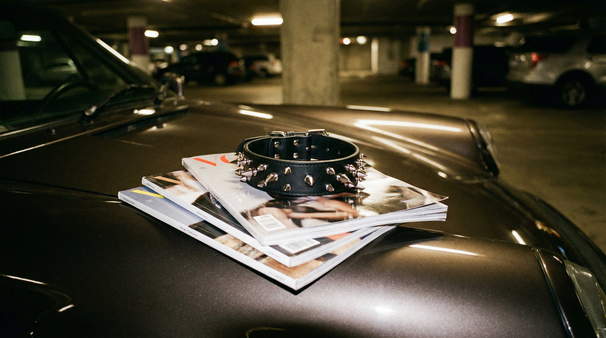 Obsidian Spike Collar